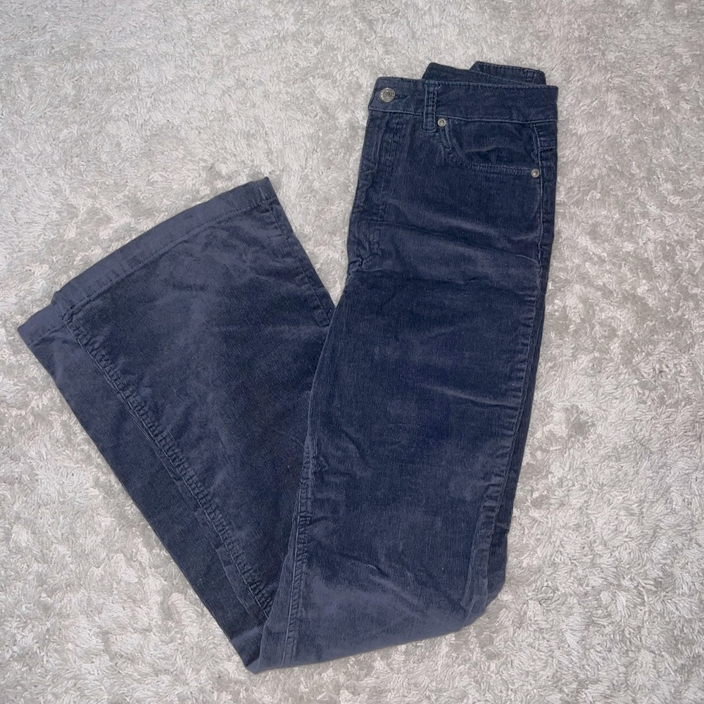 dark blue corduroy pants